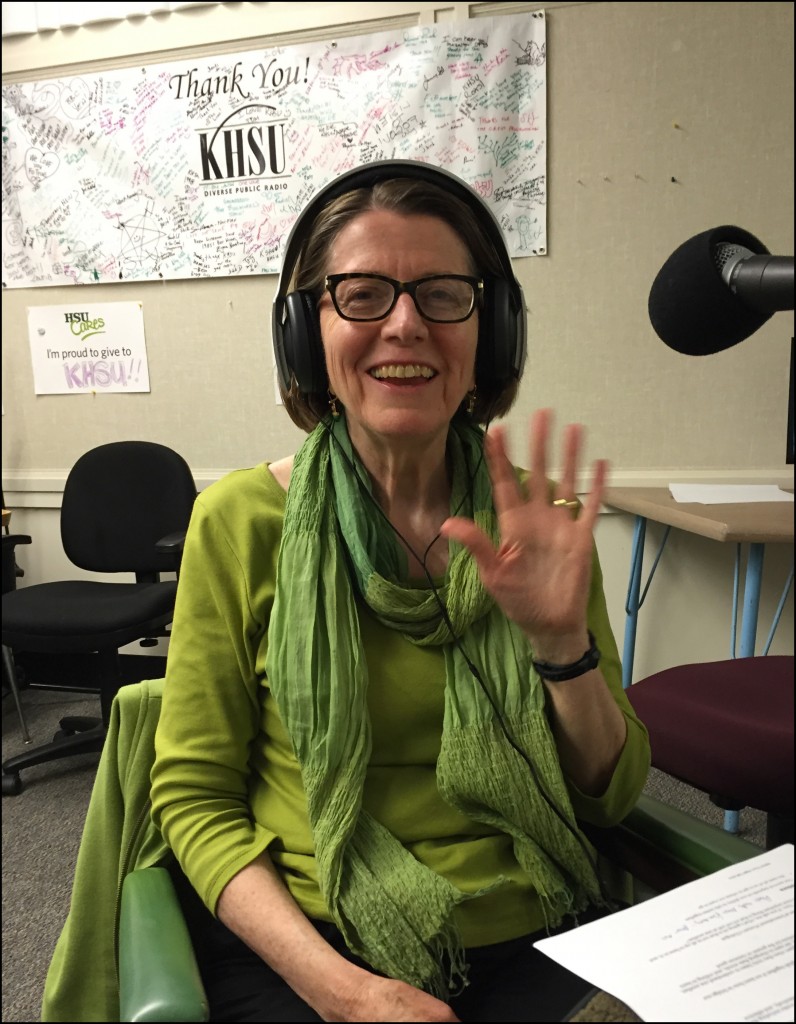 Mary Gelinas in the KHSU studio | June 30, 2016